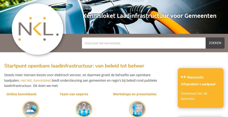 NKL introduceert online kennisbank publieke laadinfrastructuur gemeenten